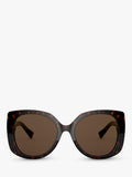 Versace women's square sunglasses black acetate 56mm - British product