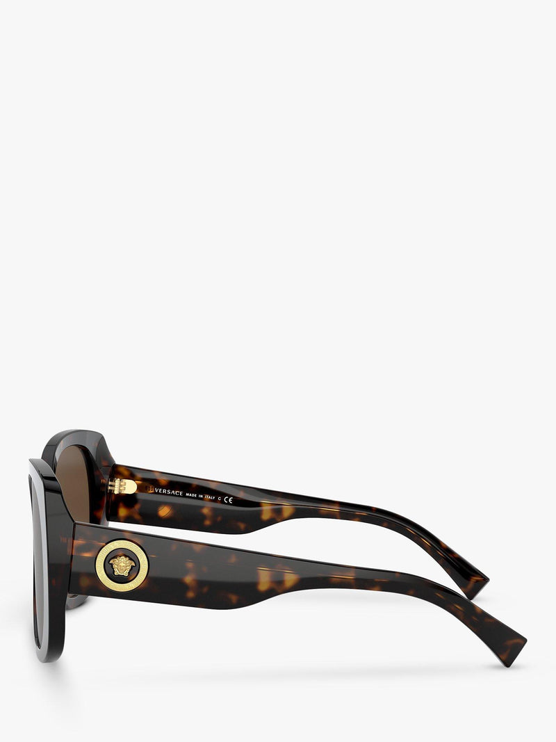 Versace women's square sunglasses black acetate 56mm - British product