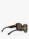 Versace women's square sunglasses black acetate 56mm - British product