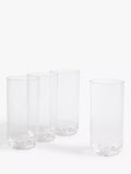 John Lewis picnic highballs set 4 clear 500ml, imported from the UK