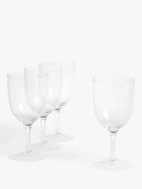 John Lewis John Lewis Plastic Wine Glass Set of 4 Clear 420ml- Buy online at McGrocer