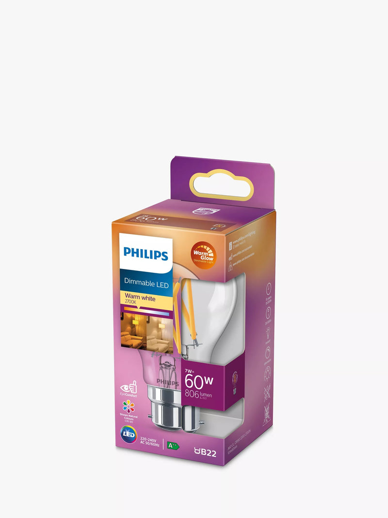Philips 60W LED dimmable light bulb (British brand)