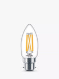 Philips clear LED candle bulb 40W equivalent - British product