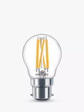 Philips dimmable LED bulb 40W equivalent clear P45 BC fitting, UK version
