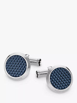 John Lewis Montblanc Meisterstuck Hexagon Inlay Round Cufflinks Silver/Blue- Buy online at McGrocer
