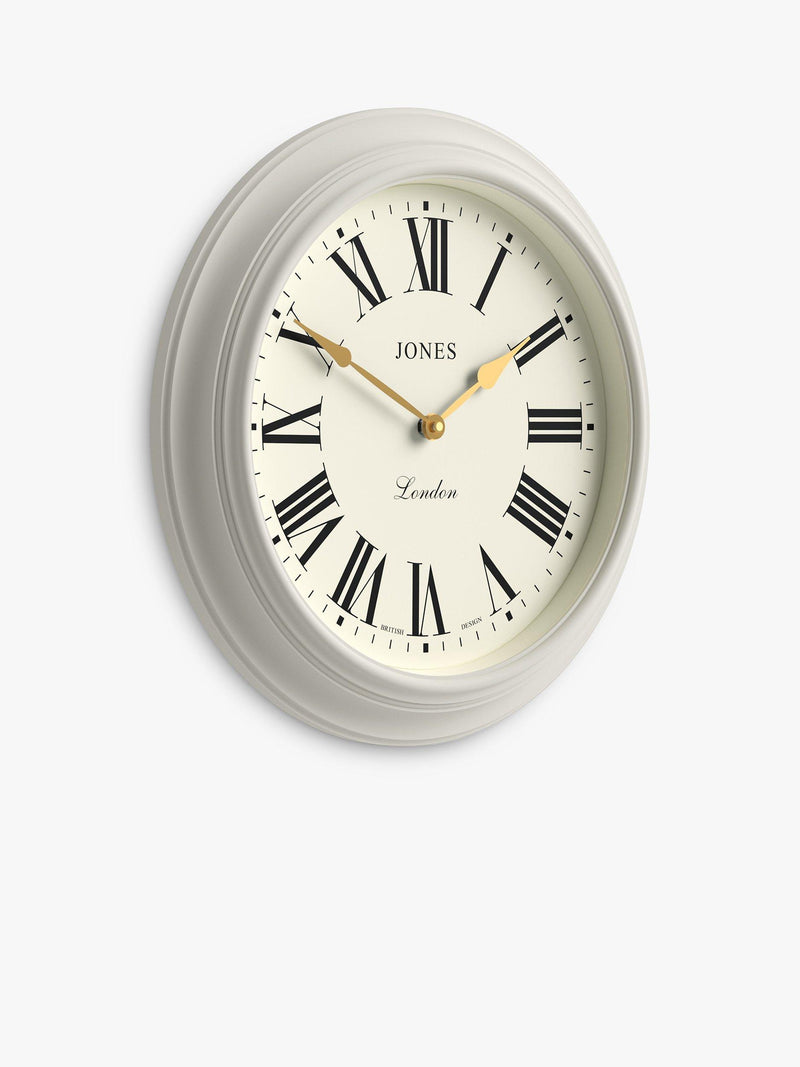 Jones Clocks Supper Club wall clock powder grey 40.5cm - British product