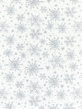 John Lewis silver snowflake PVC tablecloth fabric (British brand)