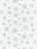 John Lewis silver snowflake PVC tablecloth fabric (British brand)