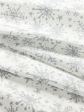 John Lewis silver snowflake PVC tablecloth fabric (British brand)
