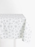 John Lewis silver snowflake PVC tablecloth fabric (British brand)