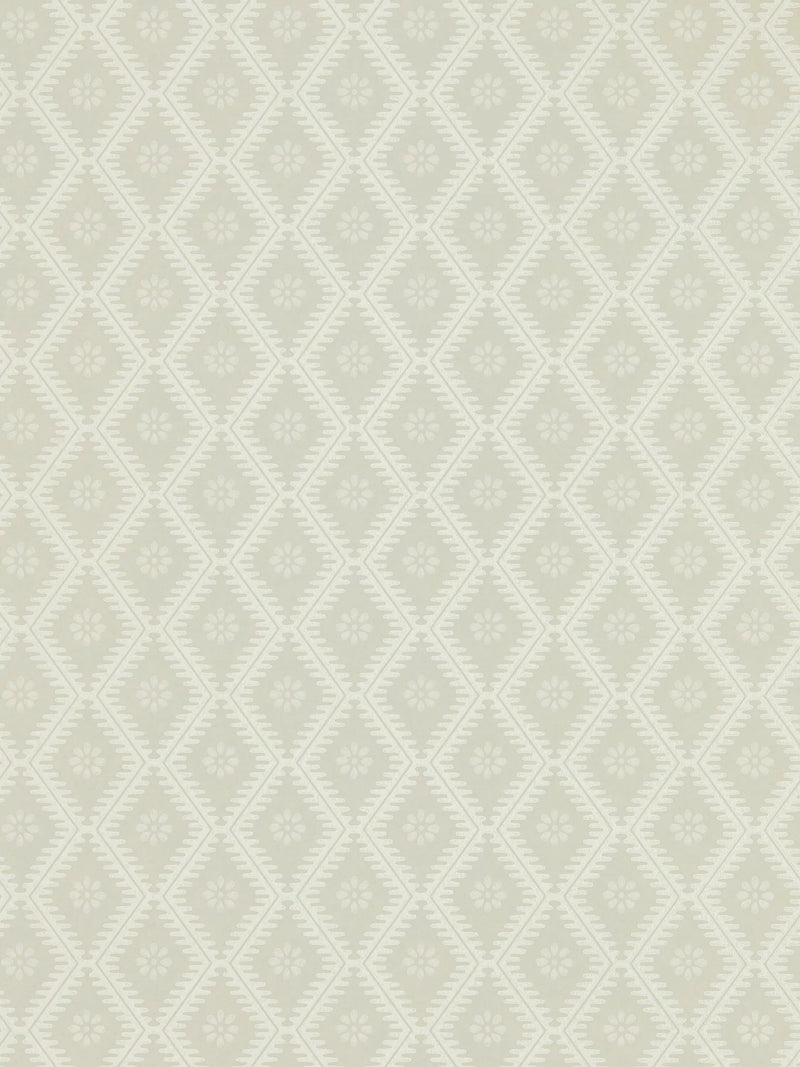 Sanderson Witney geometric trellis wallpaper (British brand)