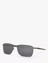 John Lewis Oakley OO4142 Men's Polarised Rectangular Sunglasses, Carbon- Buy online at McGrocer