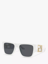 John Lewis Versace VE4403 Men's Rectangular Sunglasses- Buy online at McGrocer