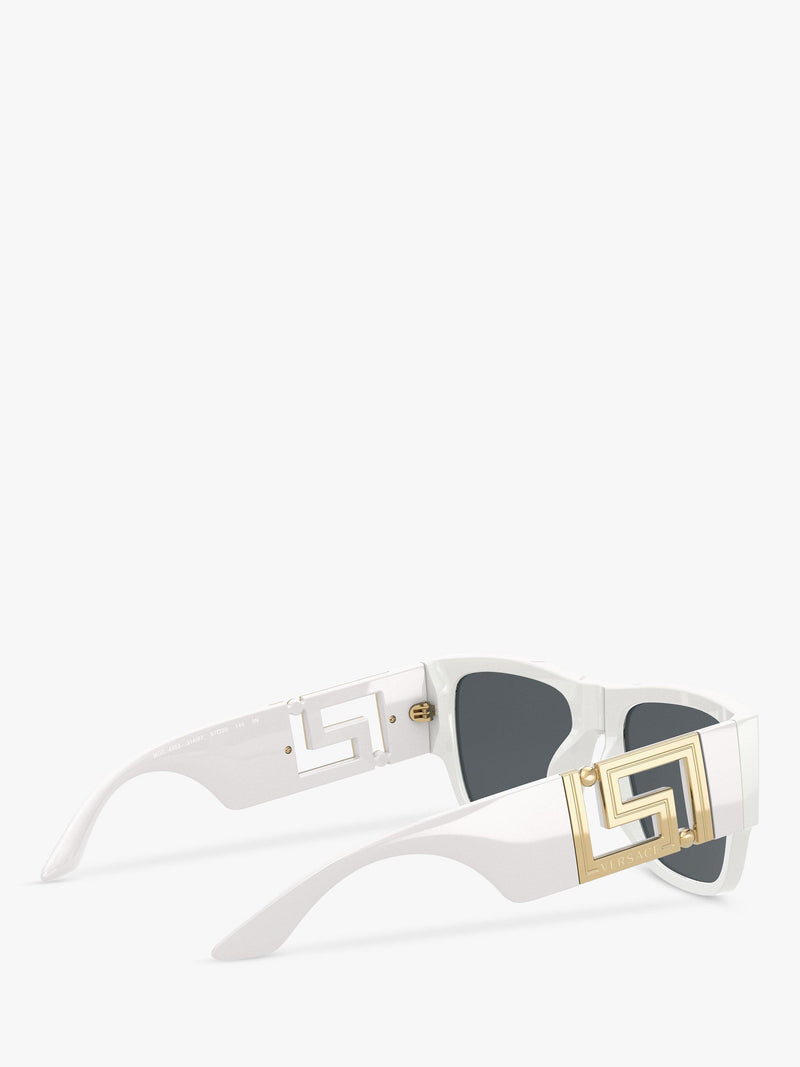 Versace men's rectangular sunglasses white frame 57mm (British brand)