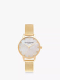 Olivia Burton women's crystal mesh watch 30mm, UK version