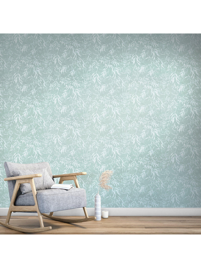 John Lewis Karri Wallpaper Dusty Green 10m roll, UK version