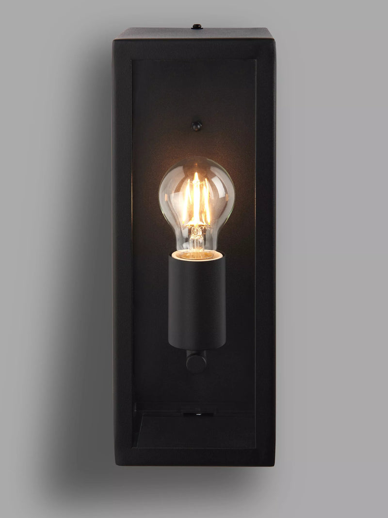 John Lewis Potter outdoor wall light black 32cm high (British brand)