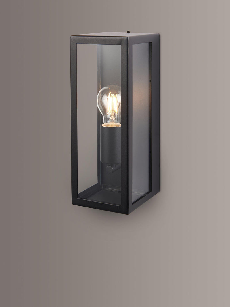 John Lewis Potter outdoor wall light black 32cm high (British brand)