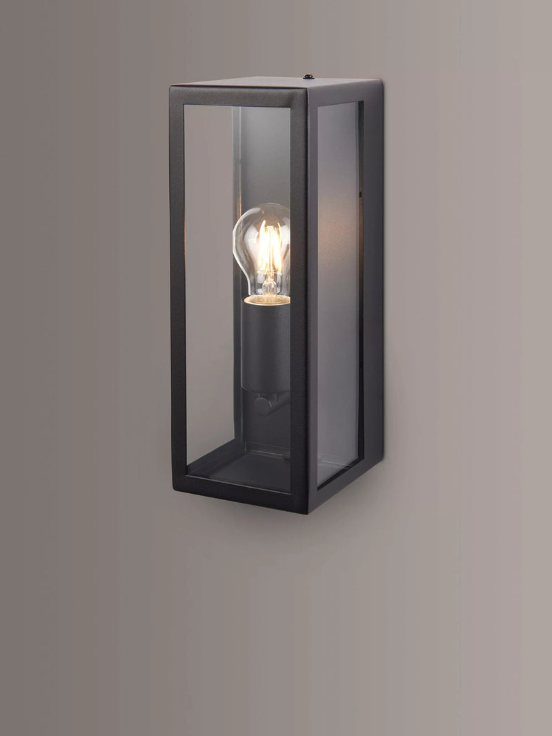 John Lewis Potter outdoor wall light black 32cm high (British brand)