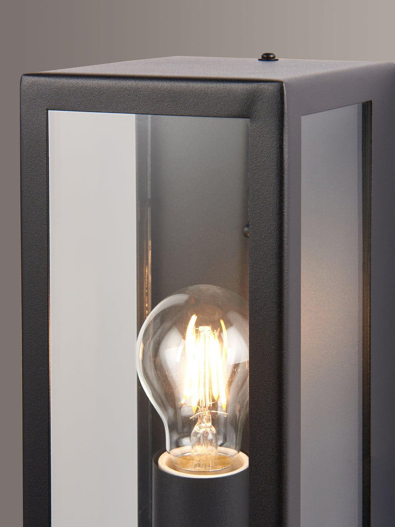 John Lewis Potter outdoor wall light black 32cm high (British brand)