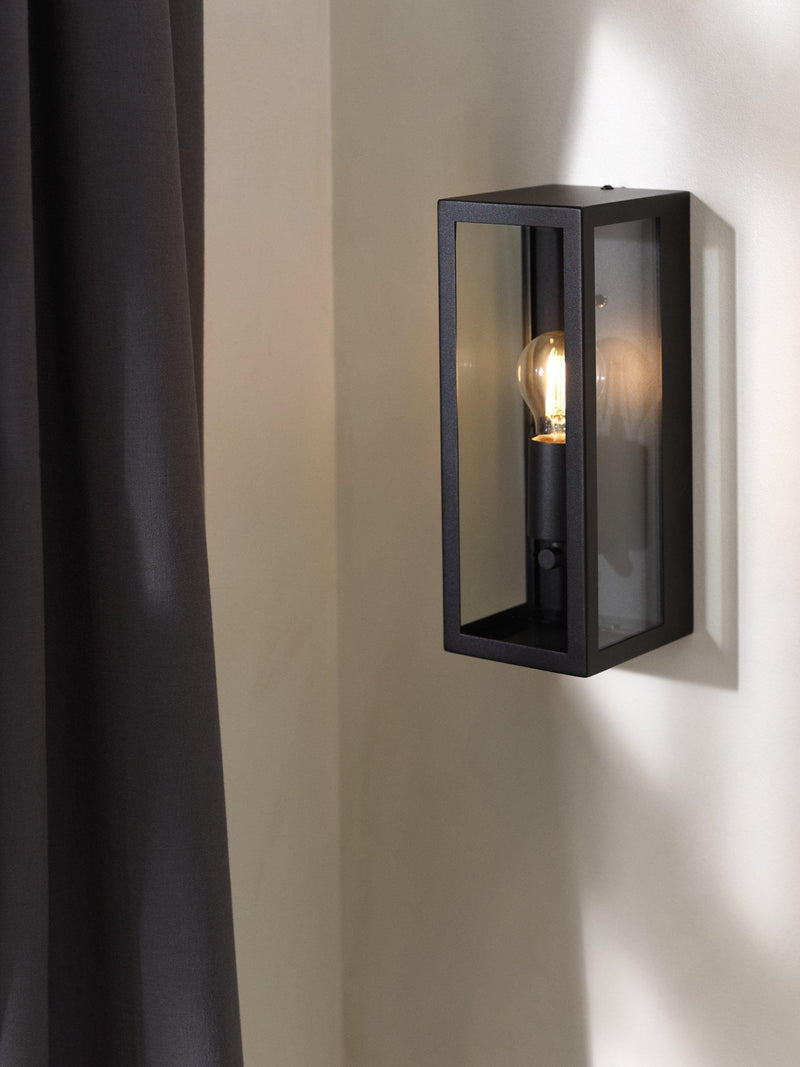 John Lewis Potter outdoor wall light black 32cm high (British brand)