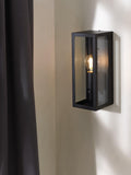 John Lewis Potter outdoor wall light black 32cm high (British brand)
