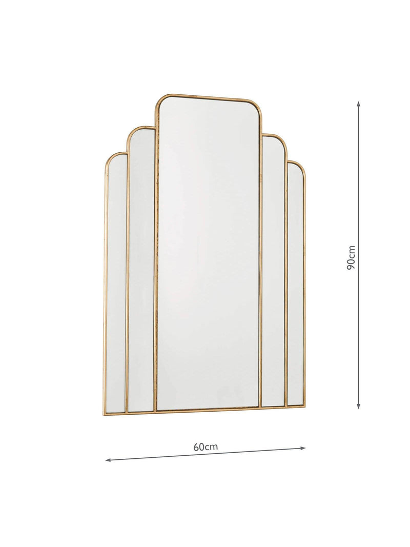 Där Skovgaard gold wall mirror 90 x 60cm - British product