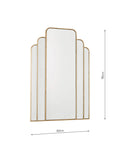 Där Skovgaard gold wall mirror 90 x 60cm - British product