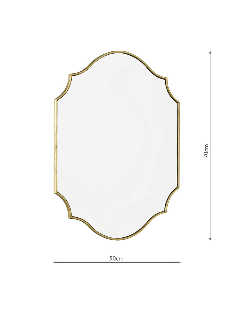 Där Ruggiero wall mirror gold 70x50cm (British brand)