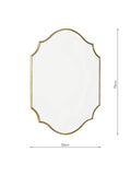 Där Ruggiero wall mirror gold 70x50cm (British brand)