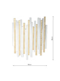 Där Pimento bevelled glass wall mirror gold 86x66cm (British brand)