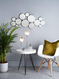 Där Digby decorative circles glass wall mirror 97x45cm - British product