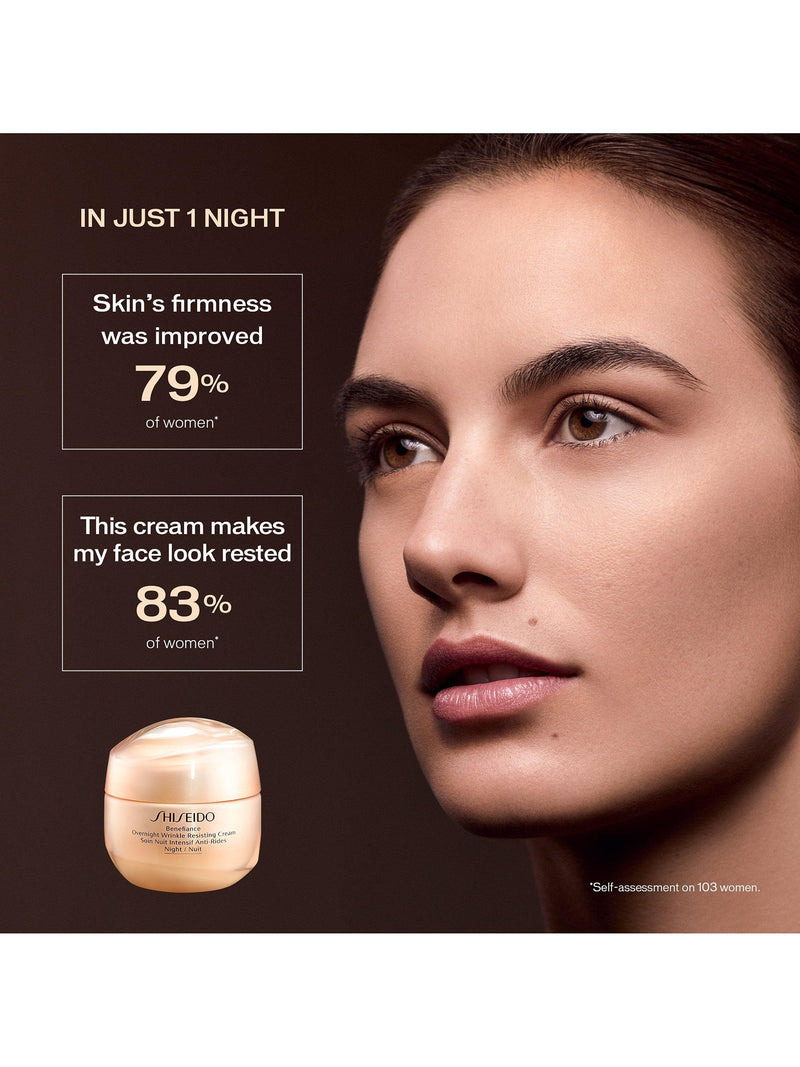 Shiseido Benefiance Overnight Wrinkle Resisting Cream 50ml - British product