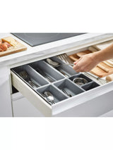 John Lewis Joseph Joseph Blox 7 Piece Drawer Organiser Set, Grey- Buy online at McGrocer