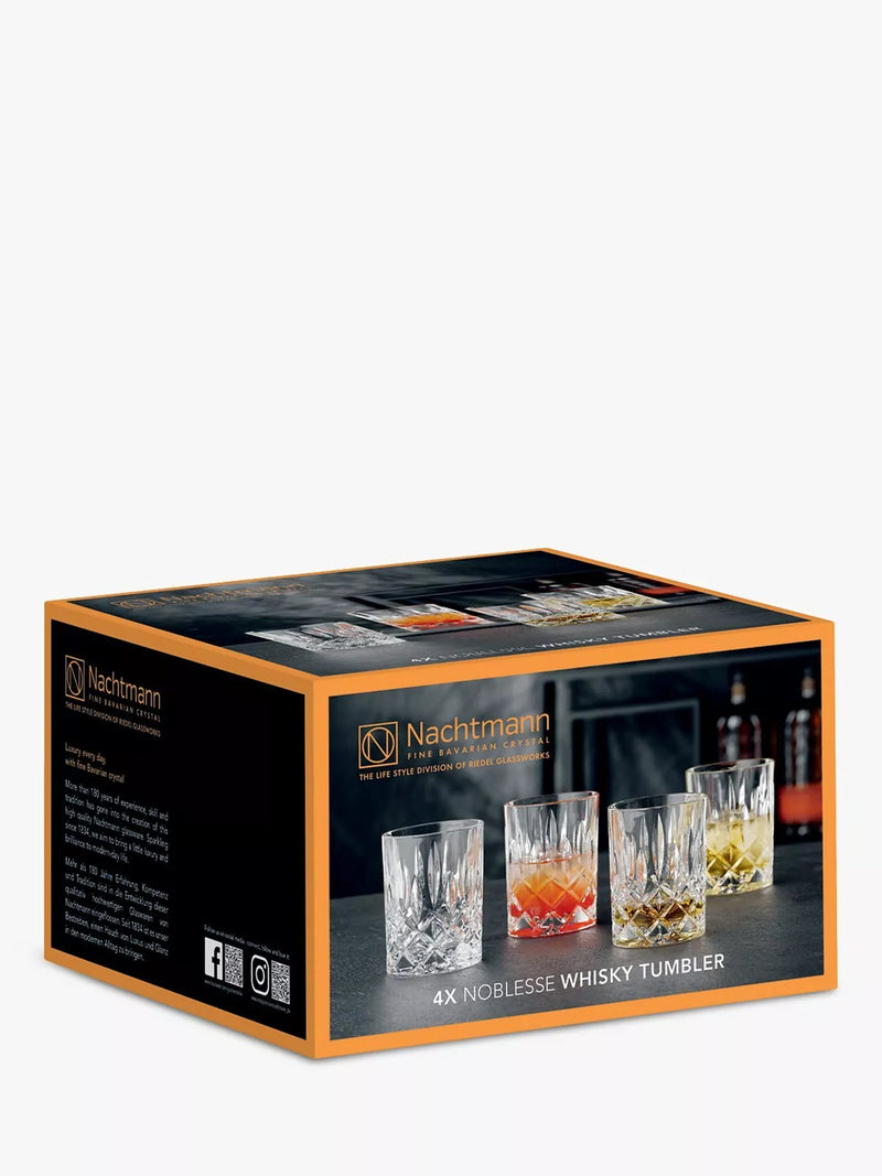 Nachtmann cut crystal glass tumblers set of 4 - British product
