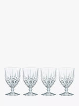 John Lewis Nachtmann Noblesse Cut Crystal Glass Wine Goblet Set of 4 350ml- Buy online at McGrocer