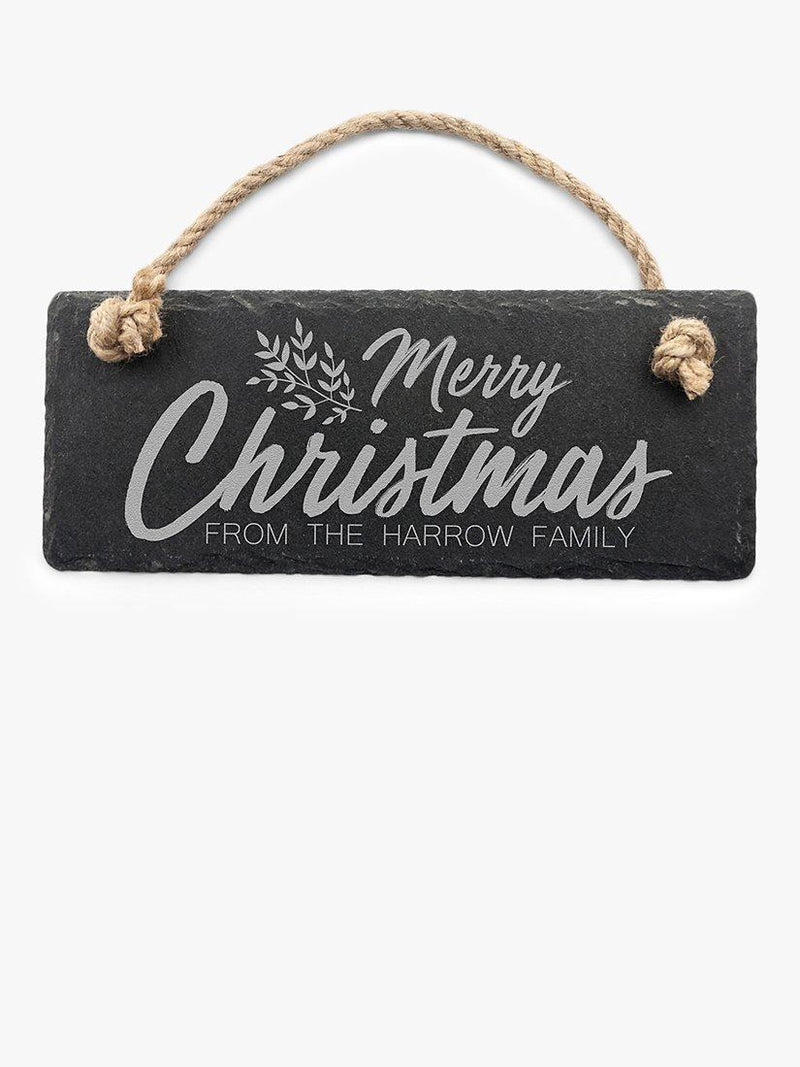 Treat Republic personalised Christmas slate sign (British brand)