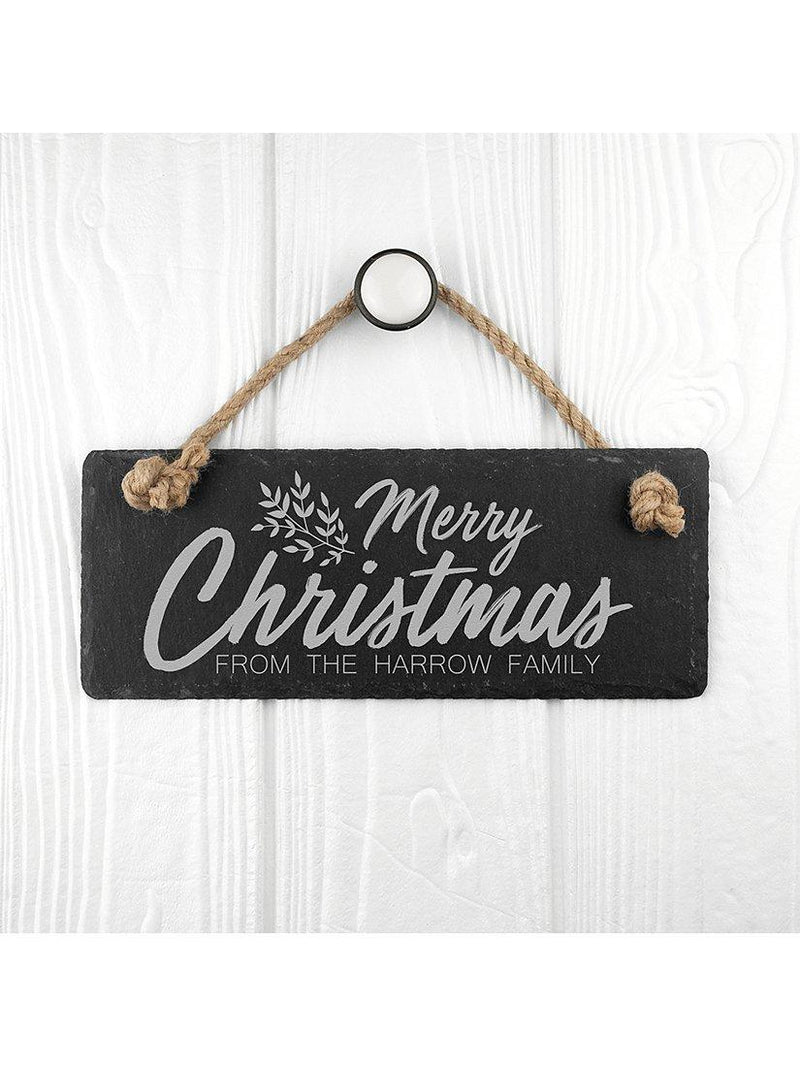 Treat Republic personalised Christmas slate sign (British brand)