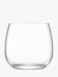 LSA Borough stemless wine glasses set of 4, clear (British brand)