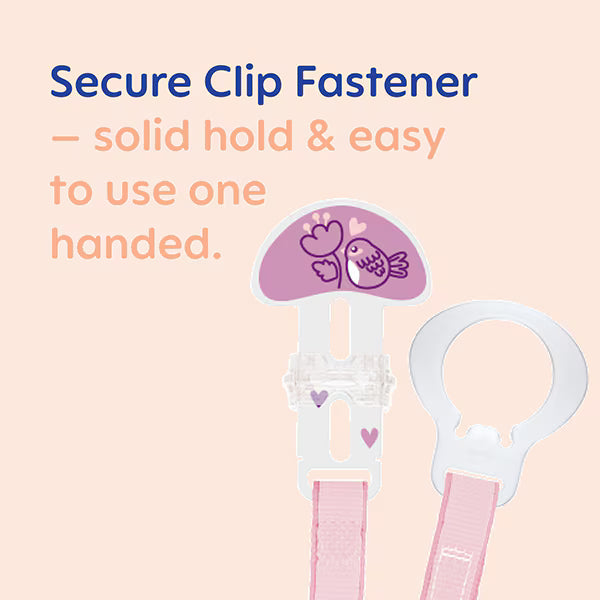 MAM soother clip double pack, imported from the UK