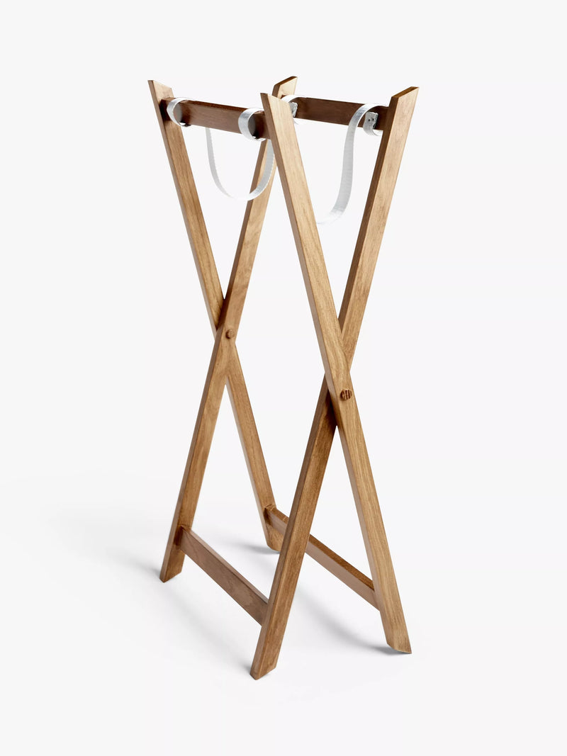 John Lewis natural oak wood butler tray with foldable stand, UK version