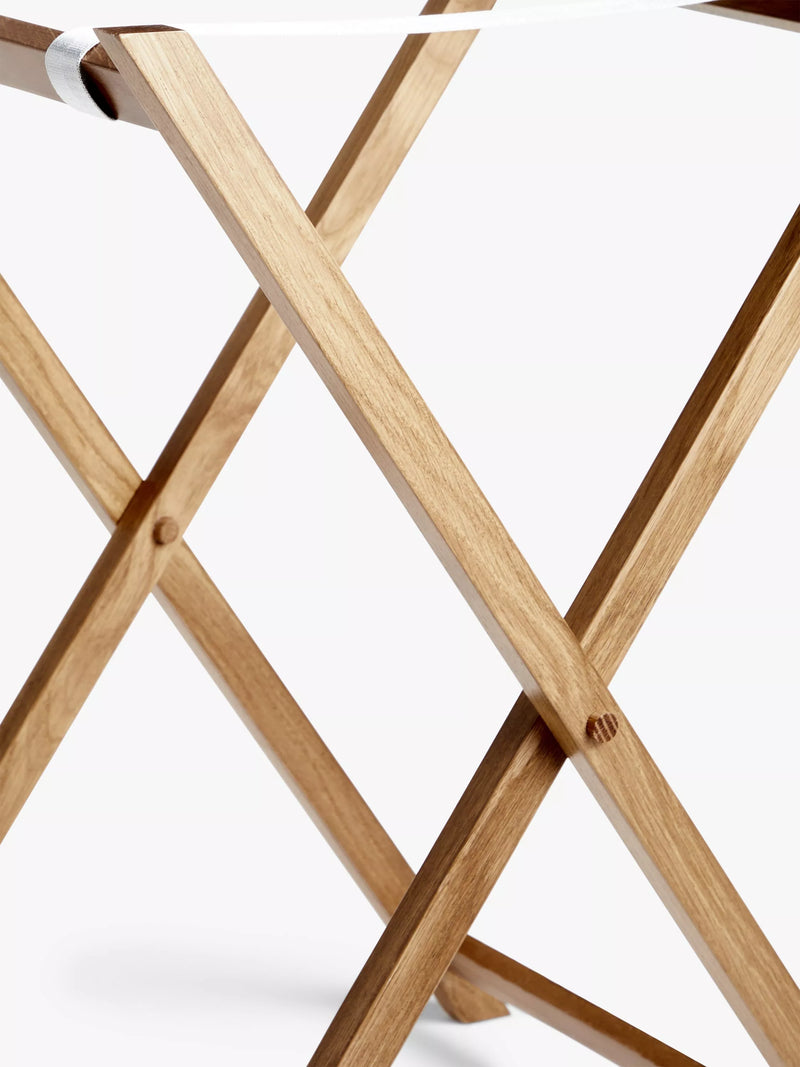John Lewis natural oak wood butler tray with foldable stand, UK version