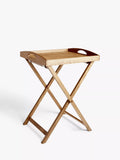 John Lewis natural oak wood butler tray with foldable stand, UK version