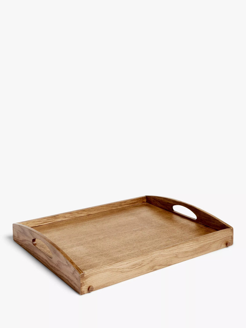 John Lewis oak wood folding bed tray natural 65cm, UK version