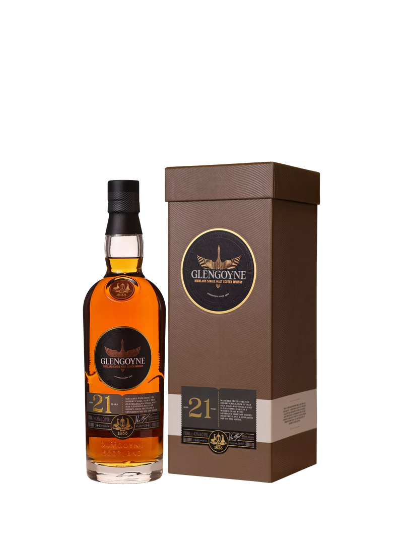 Glengoyne 21 Year Old Highland Single Malt Whisky 70cl, UK version