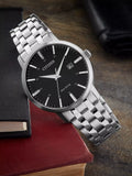 Citizen BM7460-88E Eco-Drive watch, silver/black, UK version