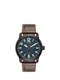 Citizen men's day date leather strap watch 42mm, imported from the UK