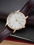 Citizen Eco-Drive watch with leather strap 40mm (British brand)