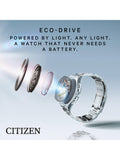 Citizen Eco-Drive watch with leather strap 40mm (British brand)