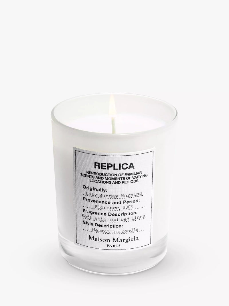 Maison Margiela Lily of the Valley and white musk scented candle 165g, imported from the UK